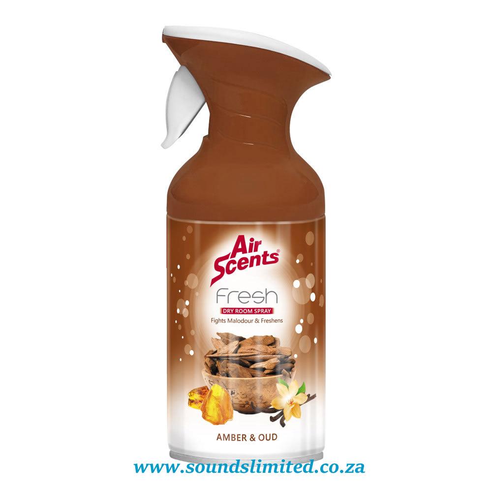 Air Scents SH1290 Fresh Dry Spray – Amber and Oud 250ml