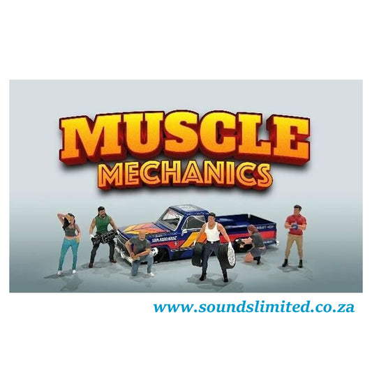 American Diorama 1/64 Muscle Mechanics Figure Set AD-2417