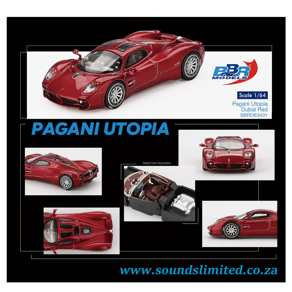 BBR Models 1/64 Pagani Utopia Dubai Red BBRDIE6431