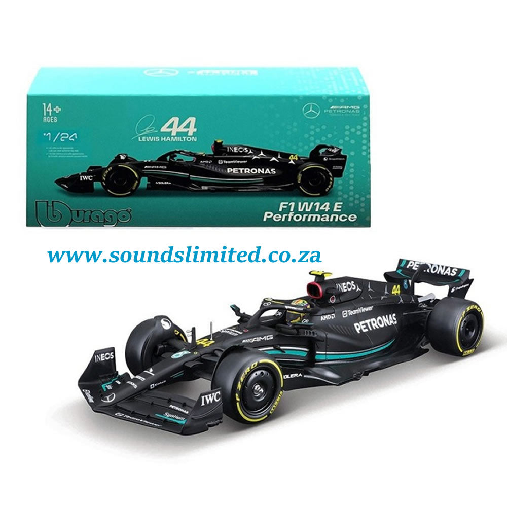 Bburago 1/24 18-28028 GR Race F1 Mercedes-AMG W14 E Performance 2023 No.44 Lewis Hamilton
