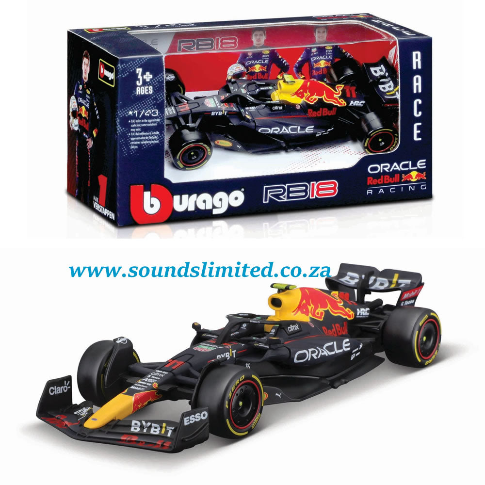 Bburago 1/43 Red Bull F1 RB18 2022 #11 Sergio Perez 18-38061