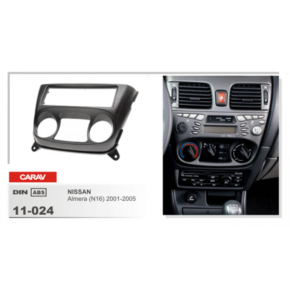 Carav 11-024 Nissan Almera In-Dash Car radio Trimplate