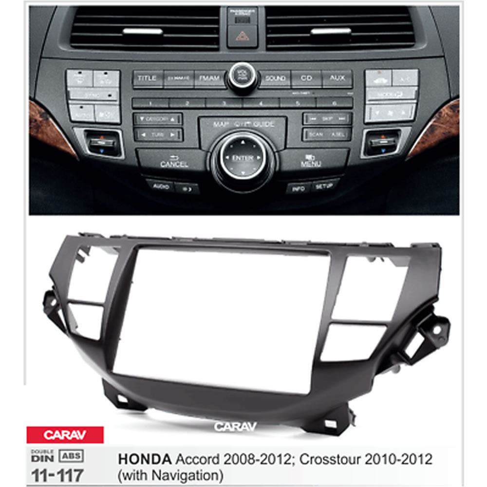 Carav 11-117 Honda Accord In Dash Car Audio Trimplate