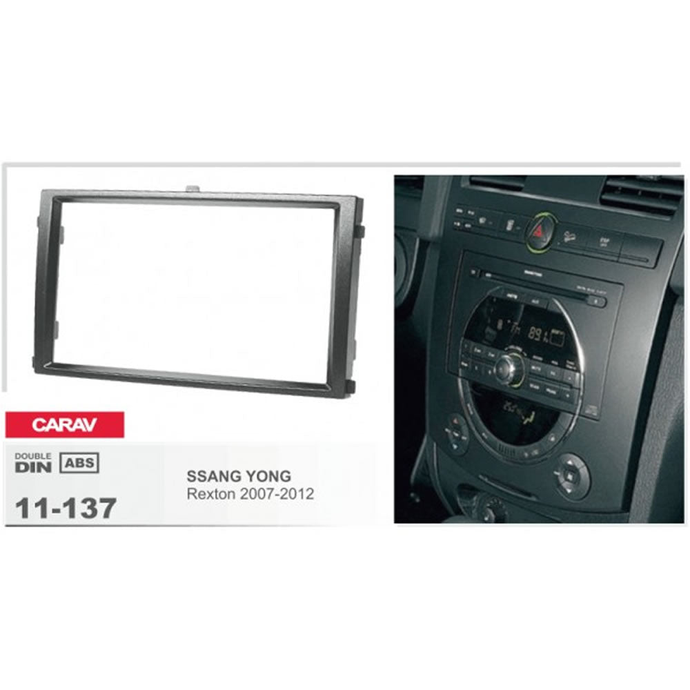 Carav 11-137 Ssang Yong Rexton In-Dash Car radio Trimplate