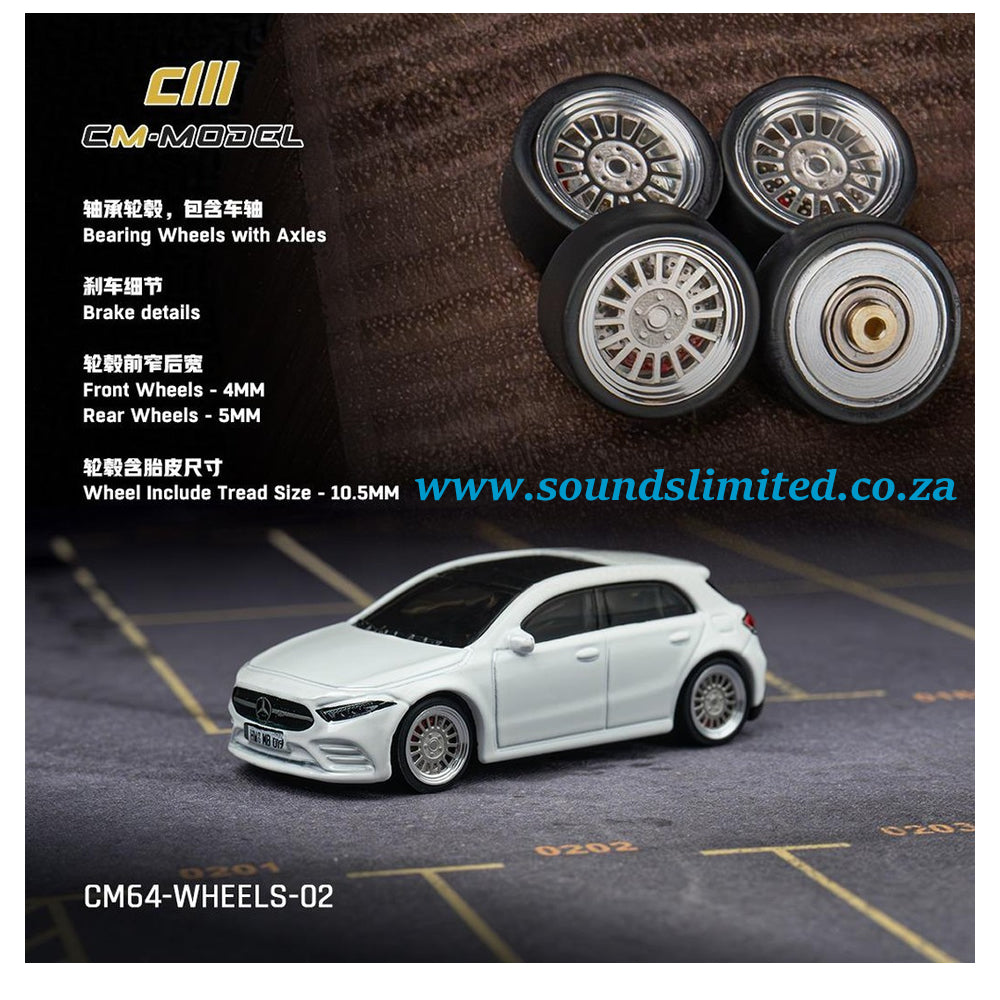 CM Model Custom 1/64 Bearing Wheels with Axles CM64-Wheel-02