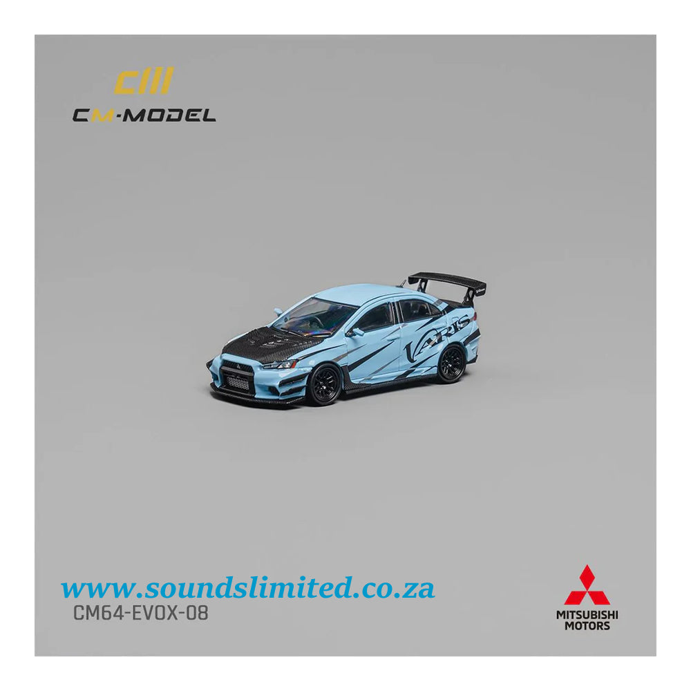 CM-Model Misubishi Lancer EVO X Varis Light Blue CM64-EVOX-08