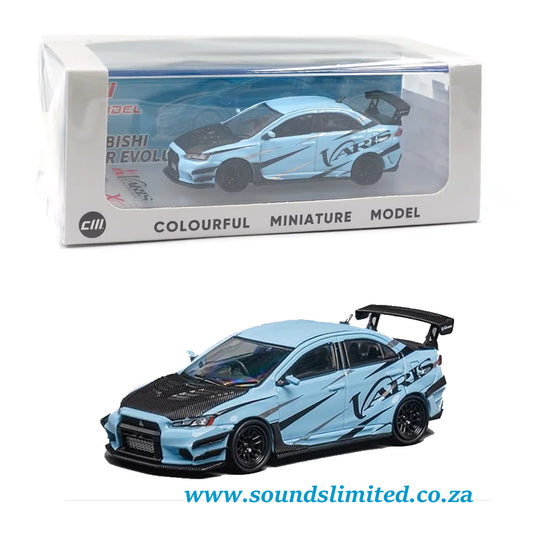 CM-Model Misubishi Lancer EVO X Varis Light Blue CM64-EVOX-08