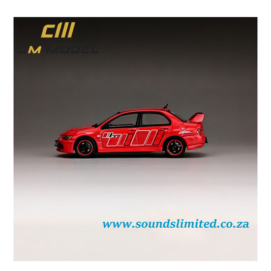 CM Model Mitsubishi Evolution IX Red Rally Art CM64-EVOIX-34