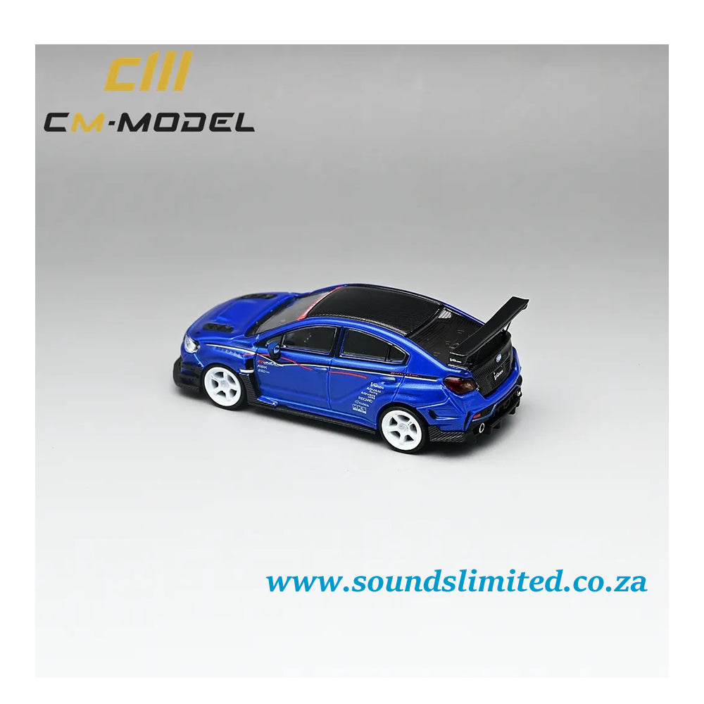 CM Model Subaru VAB WRX STI & S4 Varis Wide Body Kit Blue CM64-STI-01