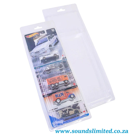 Clam Shell Protector Case for Set of 5 Hot Wheels Premium Pop Culture, Car Culture, Boulevard