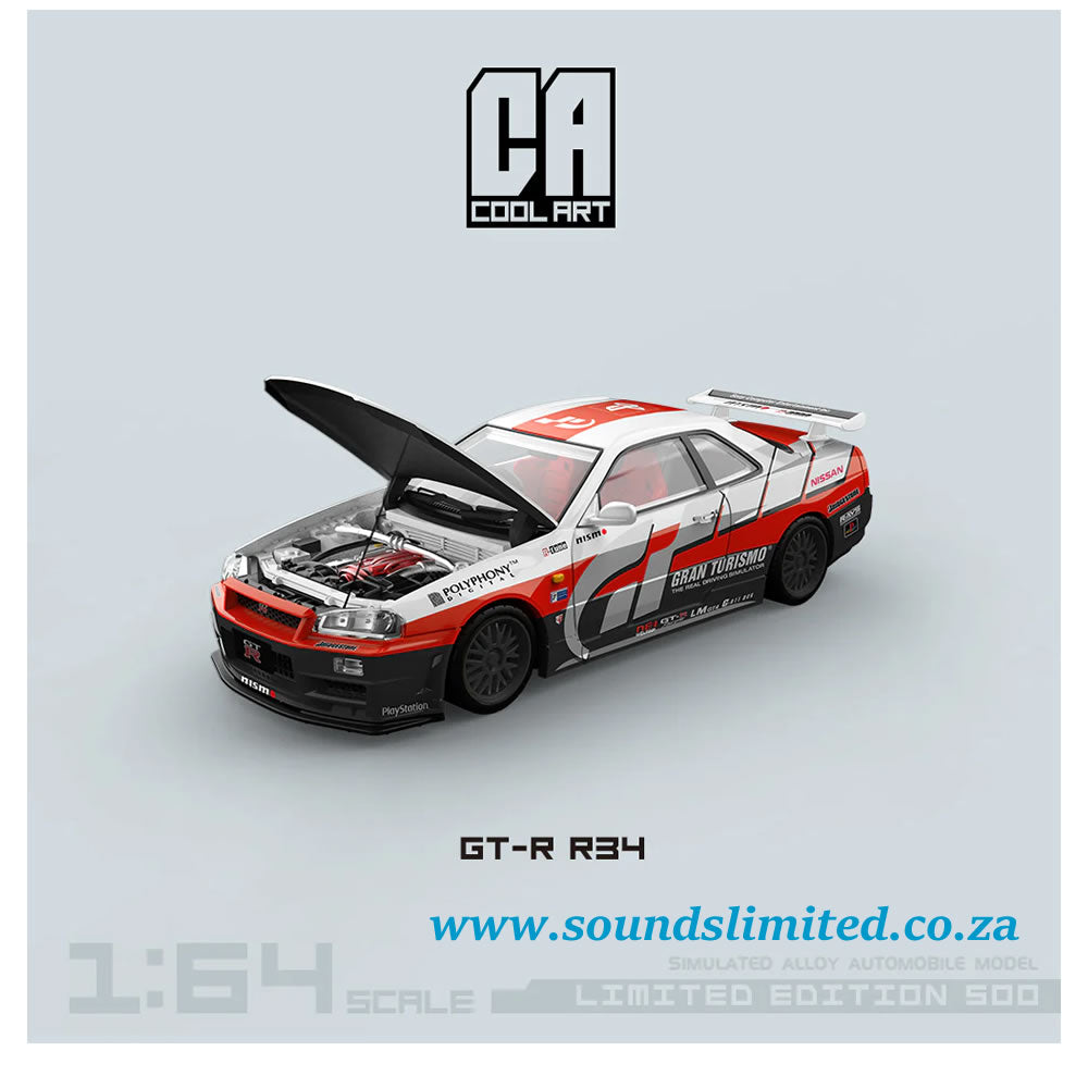 Cool Art 1/64 Nissan Skyline GT-R R34 Gran Turismo Racing Embossed Edition CA646304