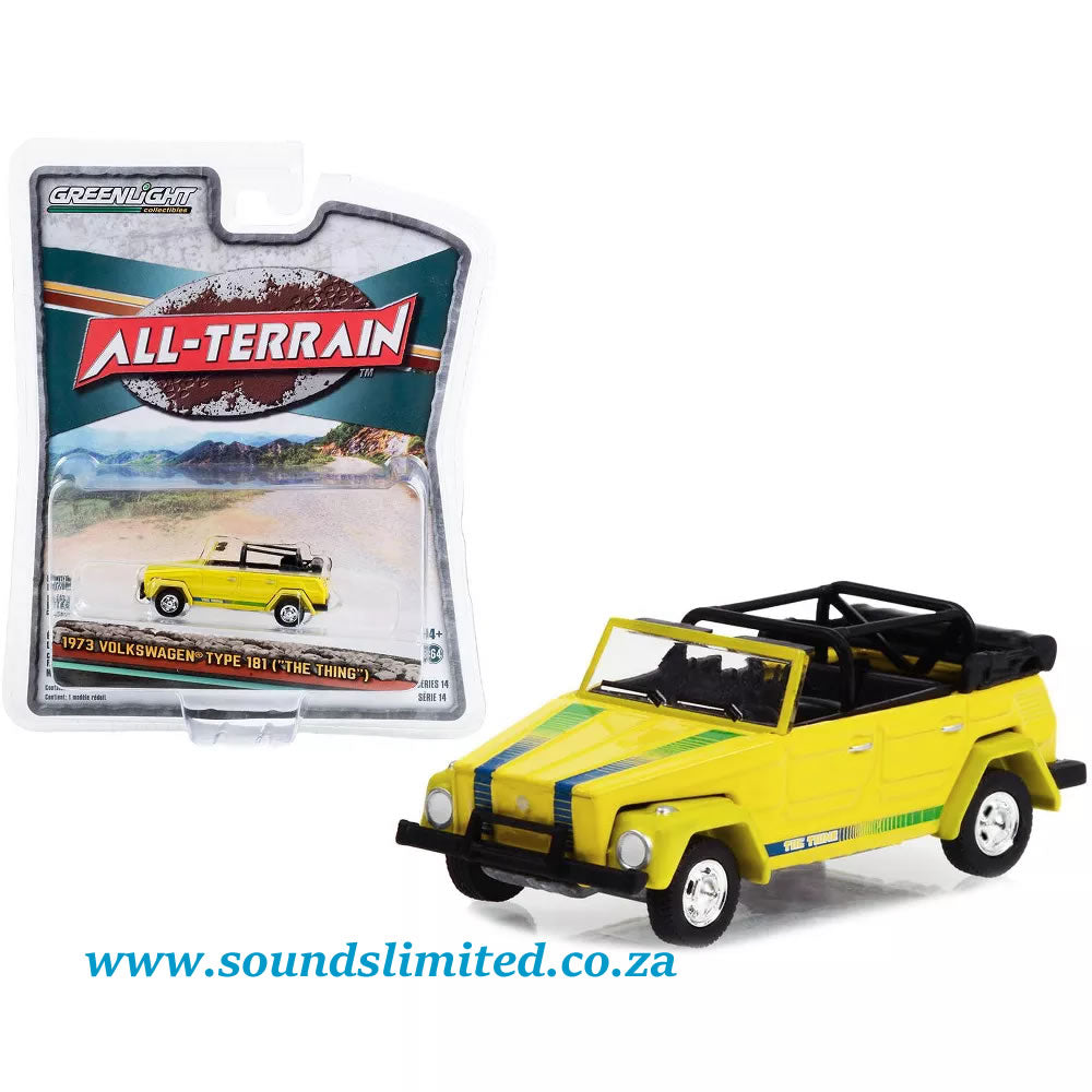 Greenlight 1973 Volkswagen Thing (Type 181) Yellow with Stripes
