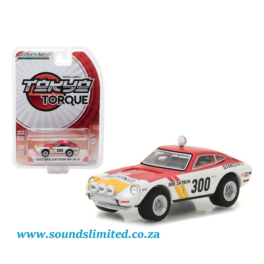 Greenlight 1973 Datsun Baja Z #300 Brock Racing Enterprises (BRE) Peter Brock Tokyo Torque Series 1