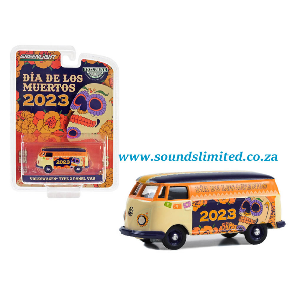 Greenlight Volkswagen Type 2 Panel Van Dia De Los Muertos 2023 30482 1/64