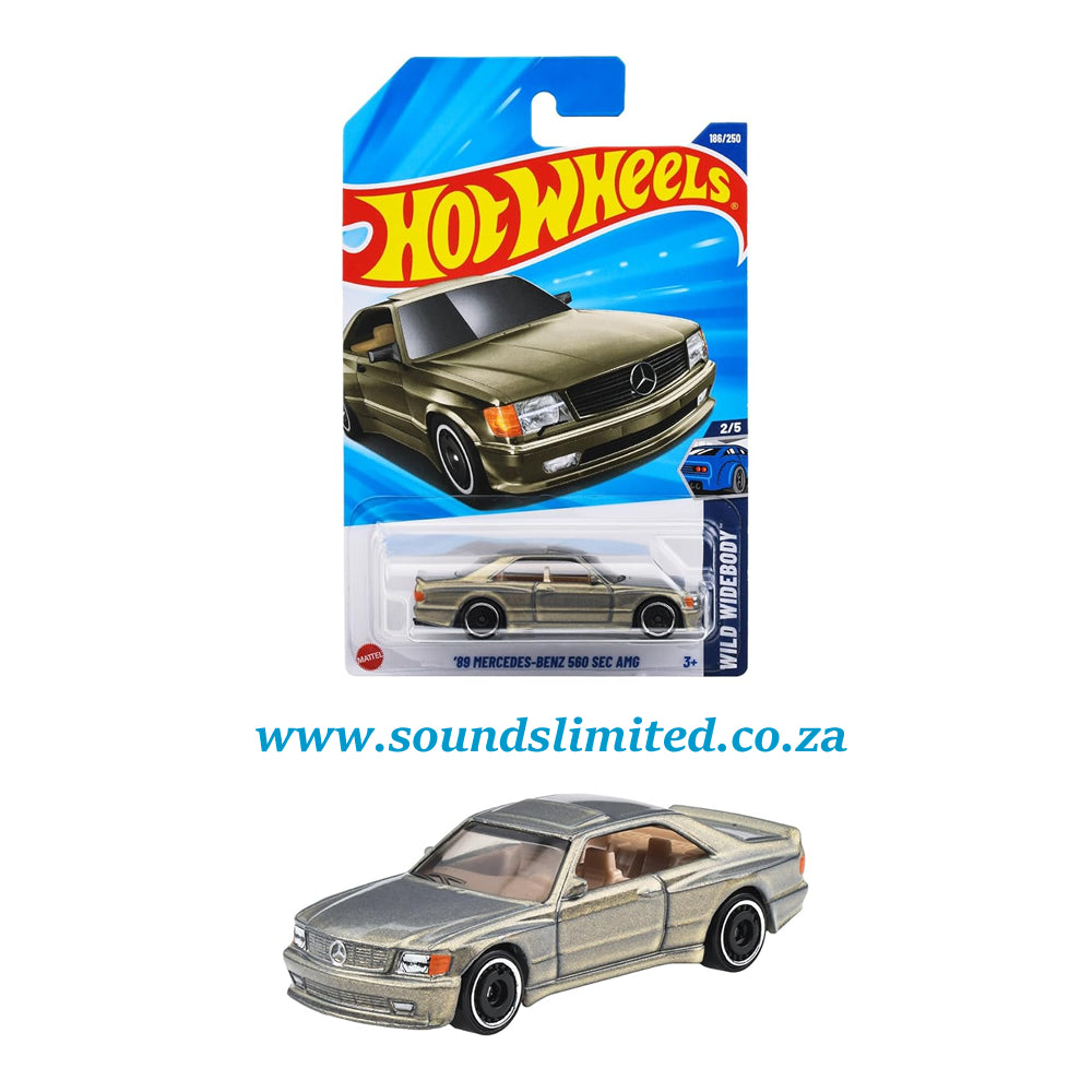Hot Wheels '89 Mercedes-Benz 560 SEC AMG JFN62 Long Card