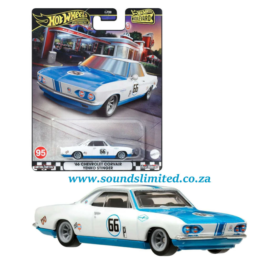 Hot Wheels Boulevard '66 Chevrolet Corvair Yenko Stinger (Gulg Livery) HRT69 #95