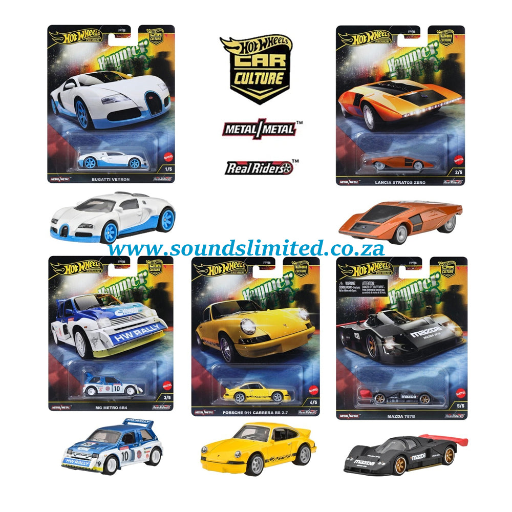 Hot Wheels Car Culture 1/64 Hammer Drop - Release F Set Of 5 Cars - FPY86-961F