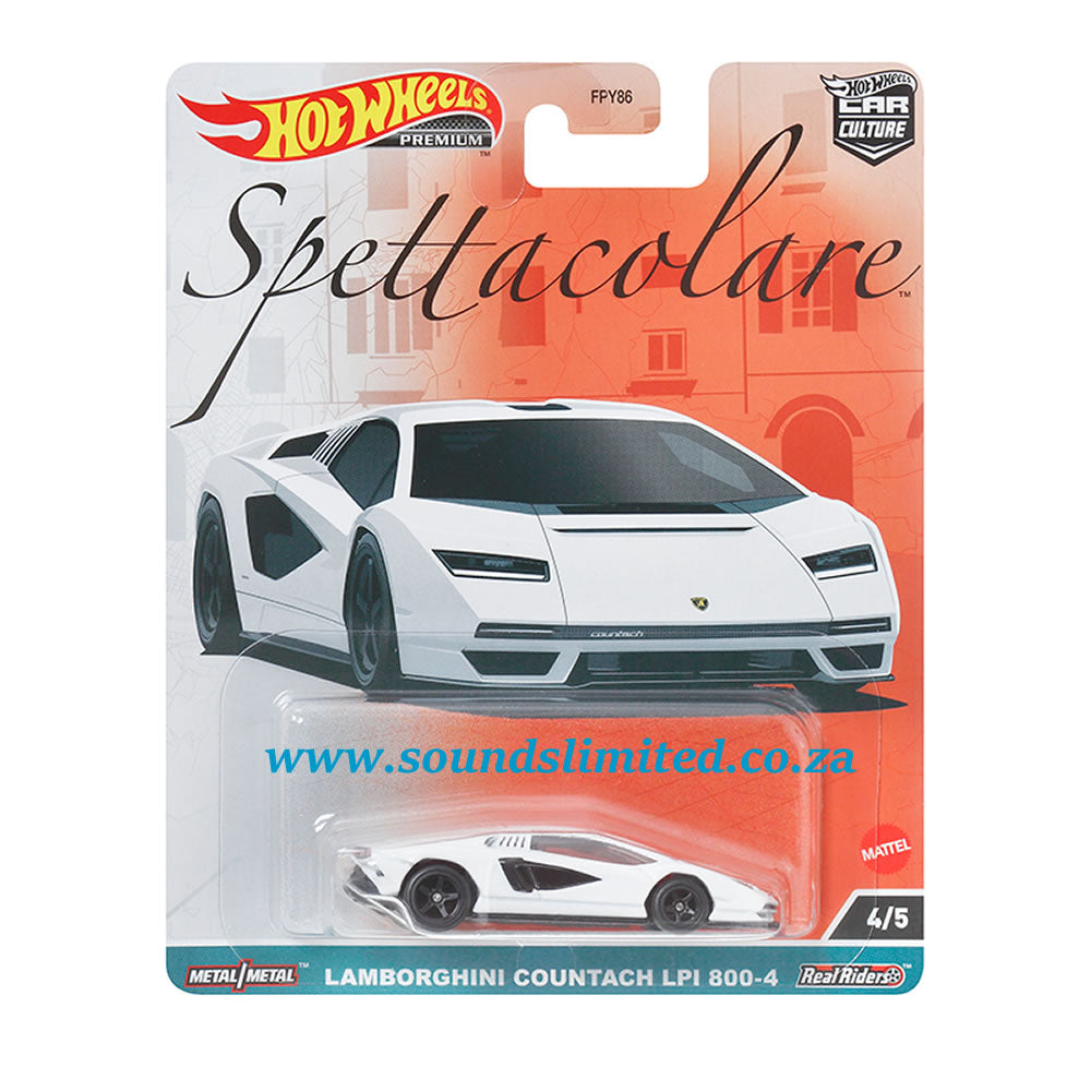 Hot Wheels Car Culture Spettacolare Mix 2 Vehicle Lamborghini Countach LPI 800-4 - HKC40