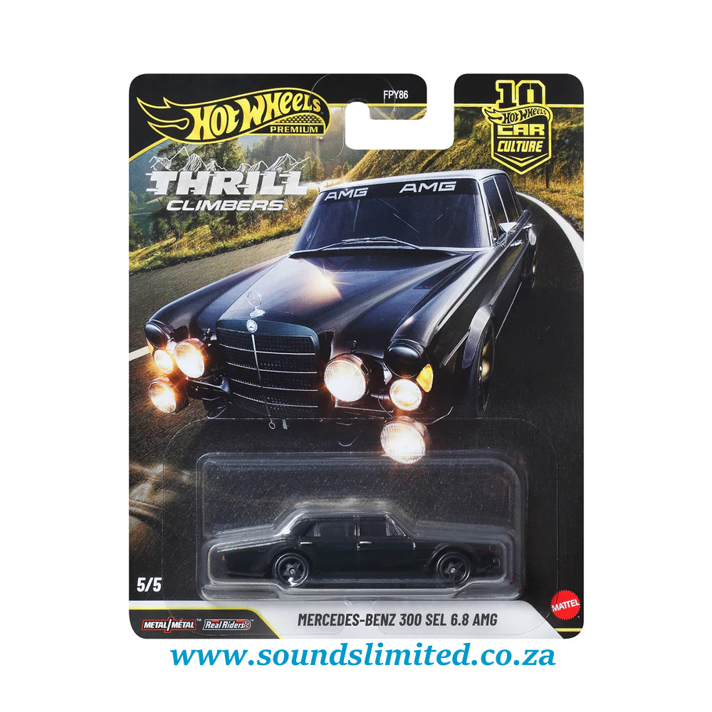 Hot Wheels Mercedes-Benz 300 SEL 6.8 AMG Premium Car Culture Thrill Climbers JKF20