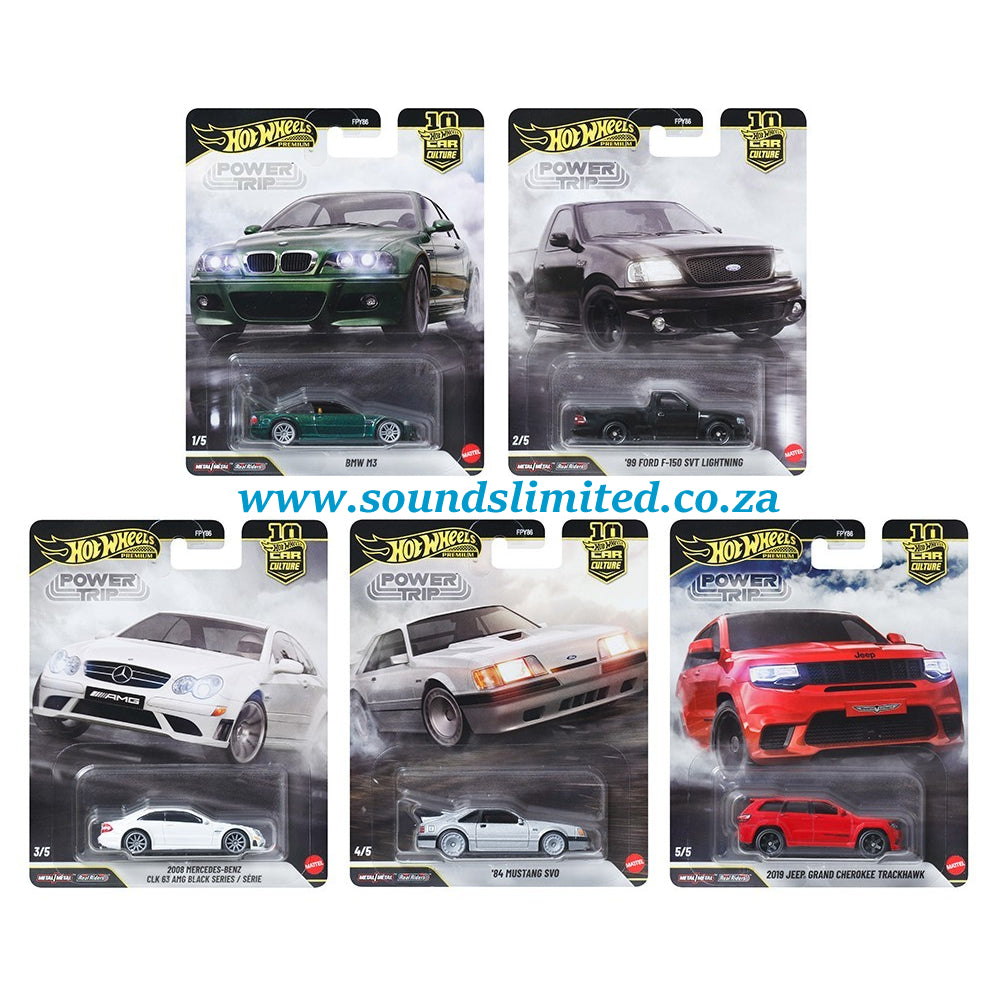 Hot Wheels Power Trip 2026 Premium Car Culture Set of 5 FPY86-961R