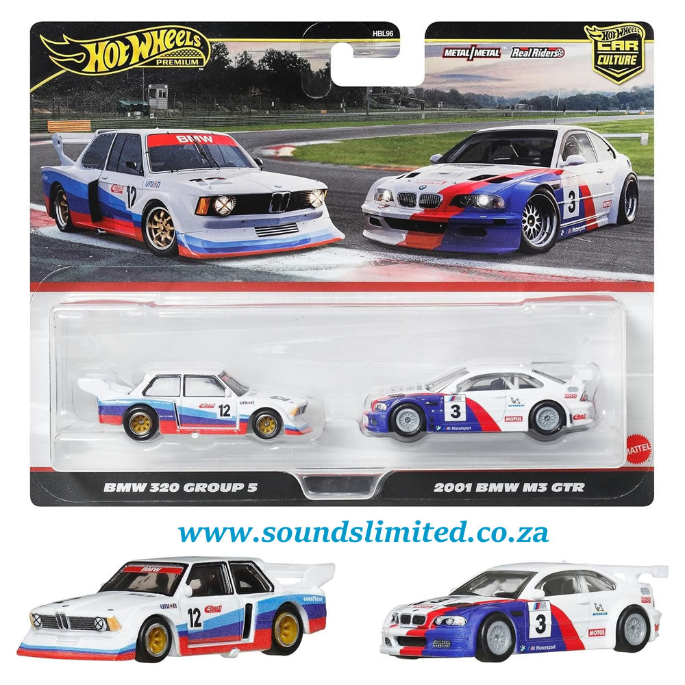 Hot Wheels Premium Car Culture 2-Pack BMW 320 Group 5 and 2001 BMW M3 GTR JBK99