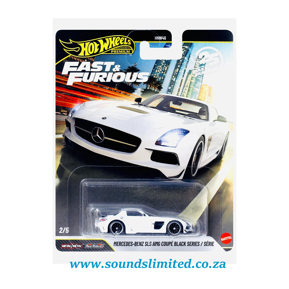 Hot Wheels Premium 2026 Fast & Furious 25th Anniversary Mercedes‑Benz SLS AMG Coupé Black Series JHW65