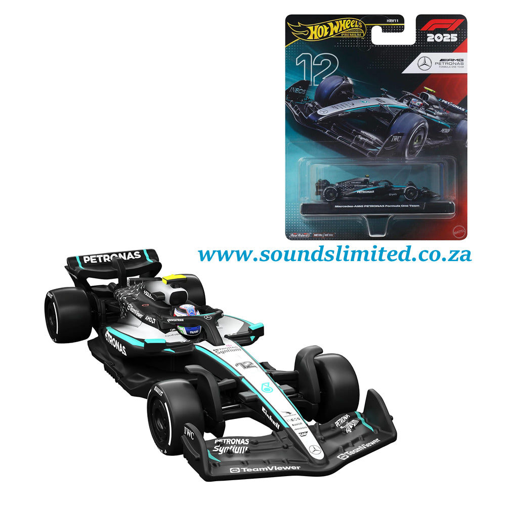 Hot Wheels Premium Collectible Mercedes-AMG PETRONAS Formula One™ Team Car - Kimi Antonelli JKD92