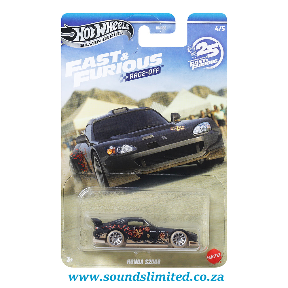 Hot Wheels Silver Series Honda S2000 Fast & Furious 25th Anniversary RACE OFF JKX18