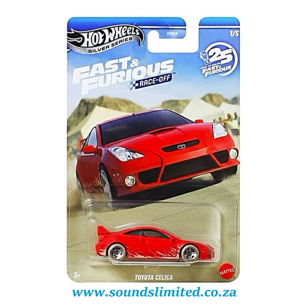 Hot Wheels Silver Series Toyota Celica Fast & Furious 25th Anniversary RACE OFF JKX15