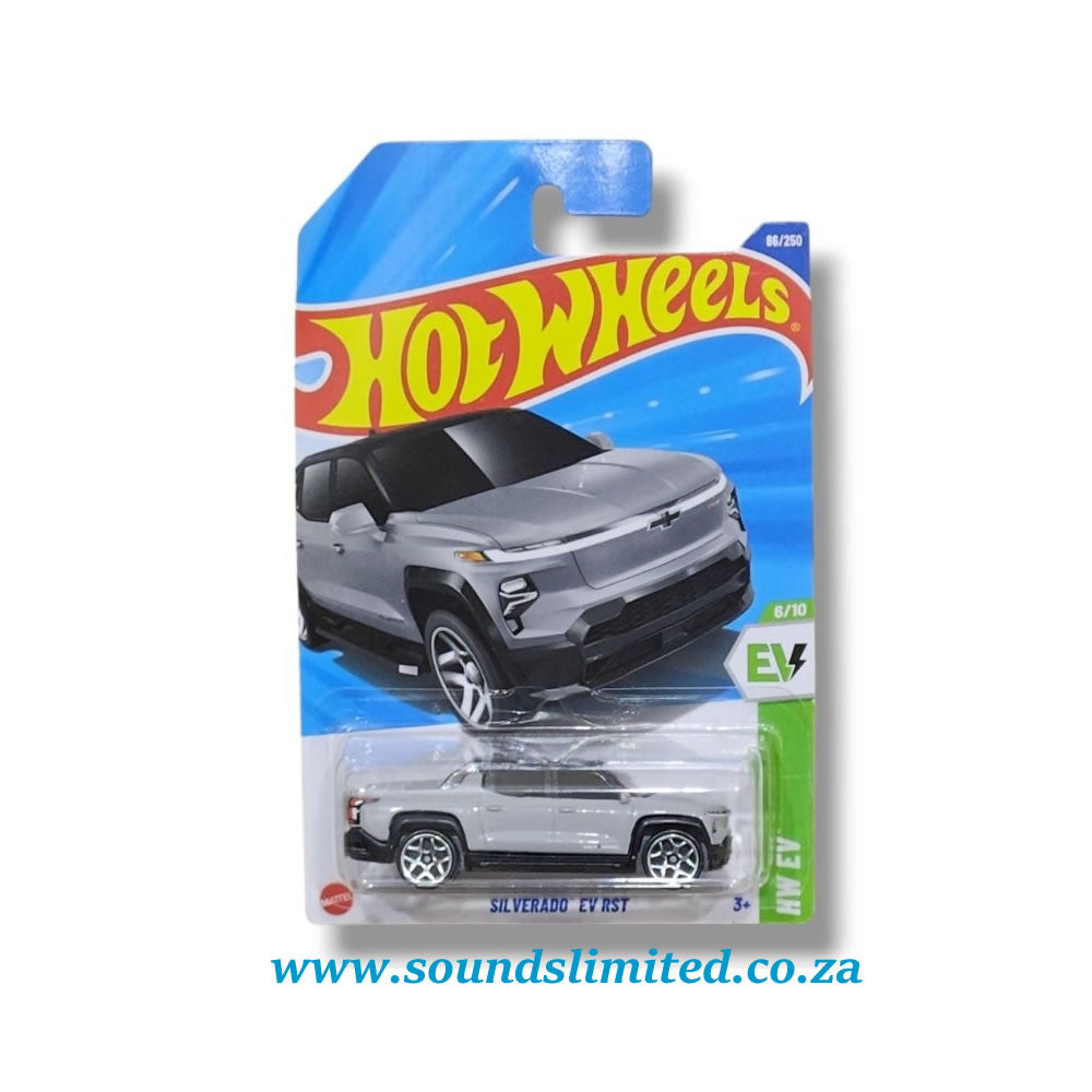 Hot Wheels Silverado EV RST HYX30 Long Card
