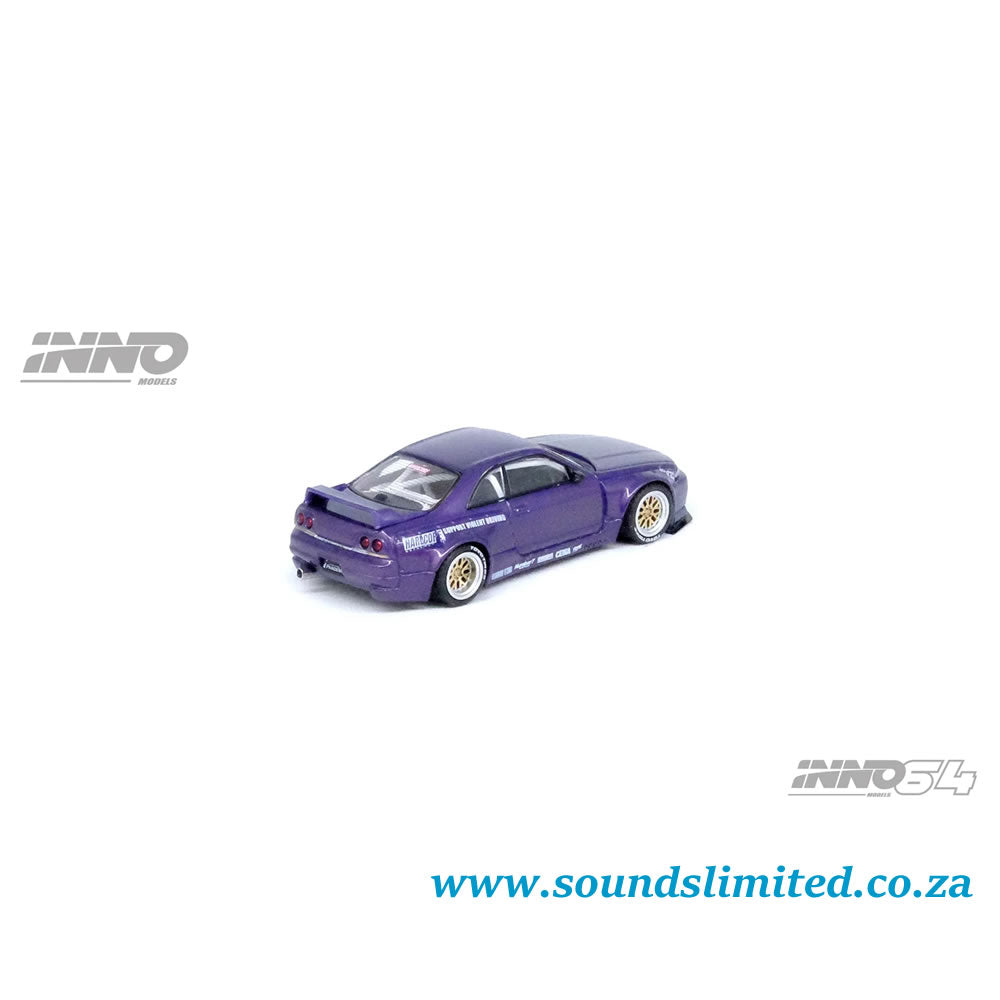 Inno64 1/64 Nissan Skyline GT-R (R33) "PANDEM ROCKET BUNNY" Purple IN64-R33P-PPL