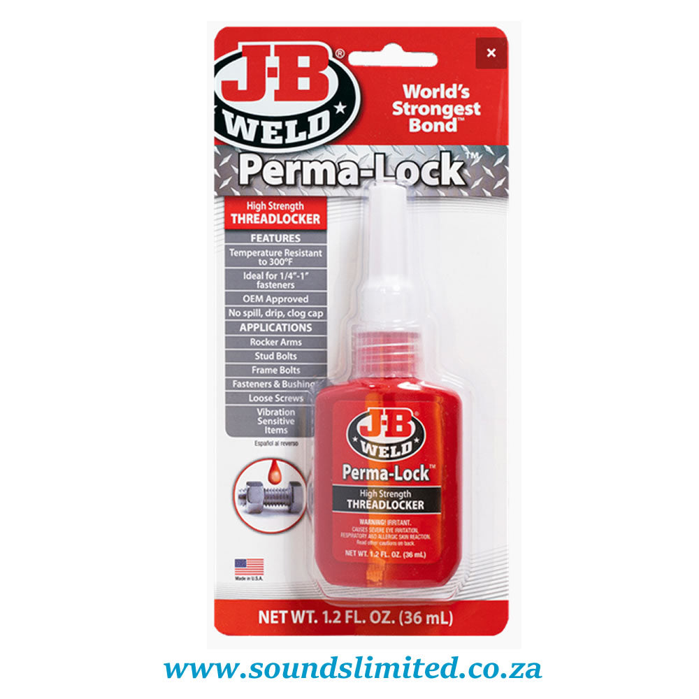 J-B Weld Perma-Lock High Strength Red Threadlocker