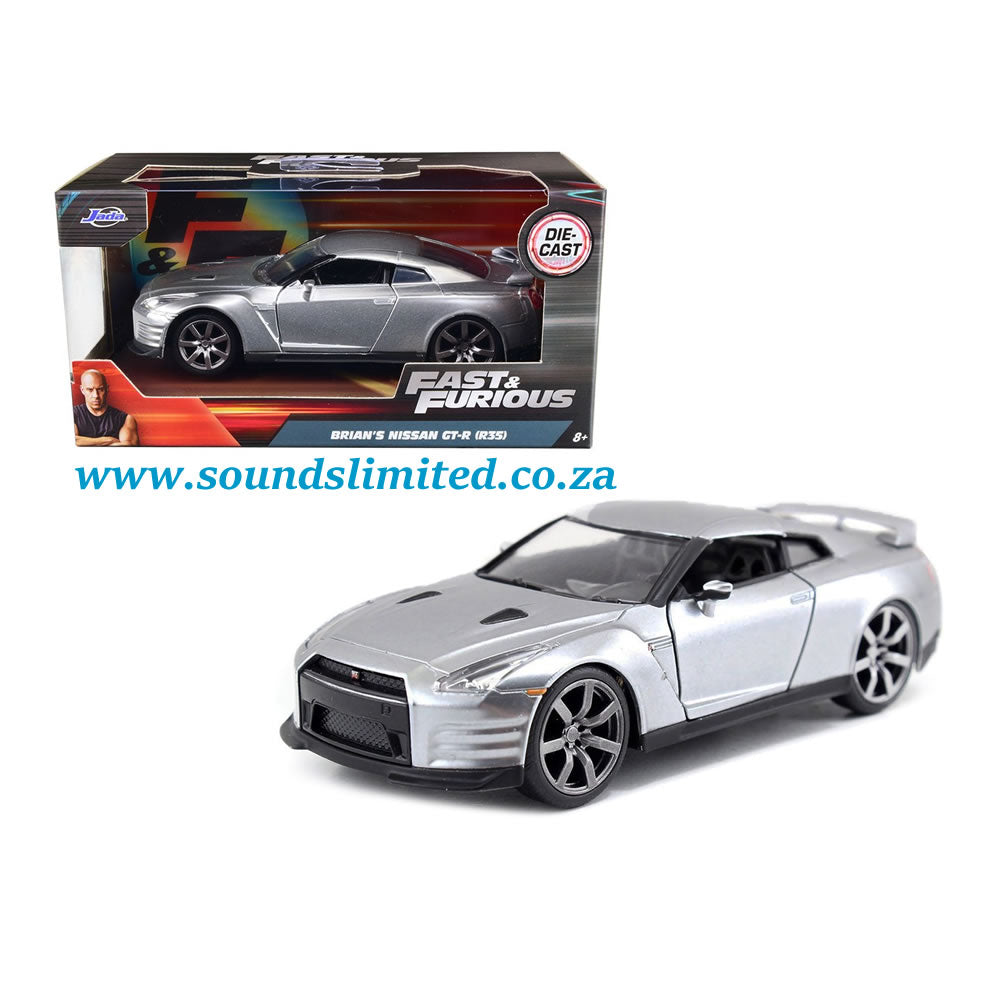 Jada 1/32 Fast and Furious Brian's Nissan Skyline GT-R R35 (Silver) - #97383