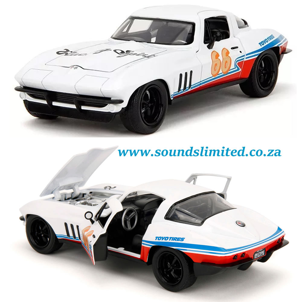 Jada Bigtime Muscle 1966 Chevrolet Corvette #66 'Toyo Tyres' 1/24 35205
