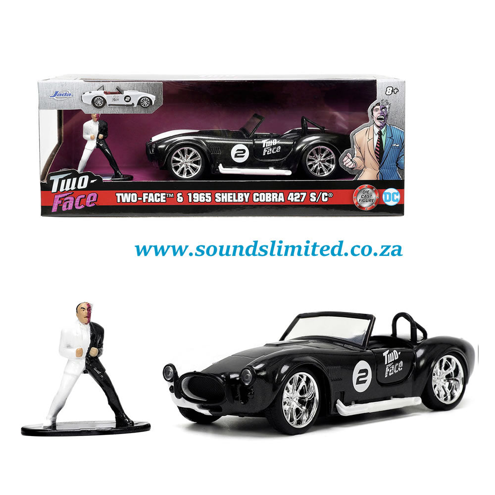 Jada Toys 1/32 DC Comics 1965 Shelby Cobra 427 S/C & Two-Face Figure #33091