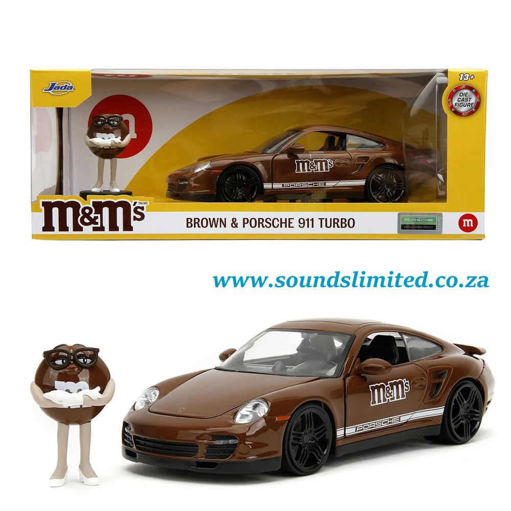 Jada 1/24 M&M’s Figure with Porsche 911 Turbo - #34624