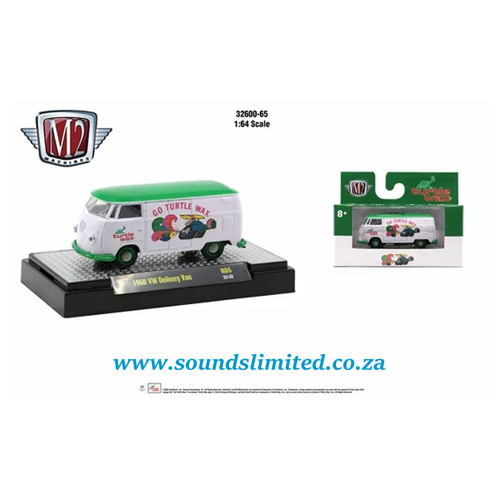 M2 Machines 1/64 Turtle Wax 1960 VW Delivery Van Release 65 R65-22-32
