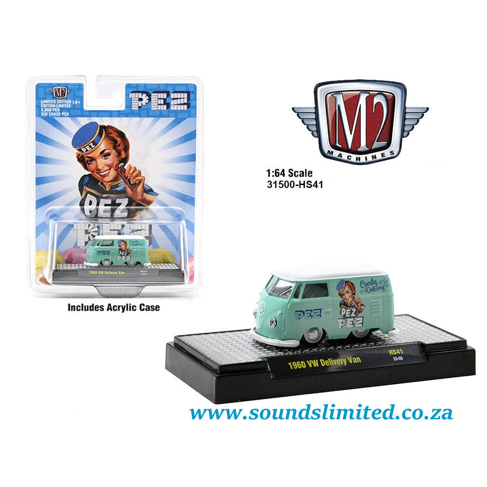 M2 Machines 1/64 Volkswagen VW Delivery Van 1960 Shorty PEZ 31500-HS41