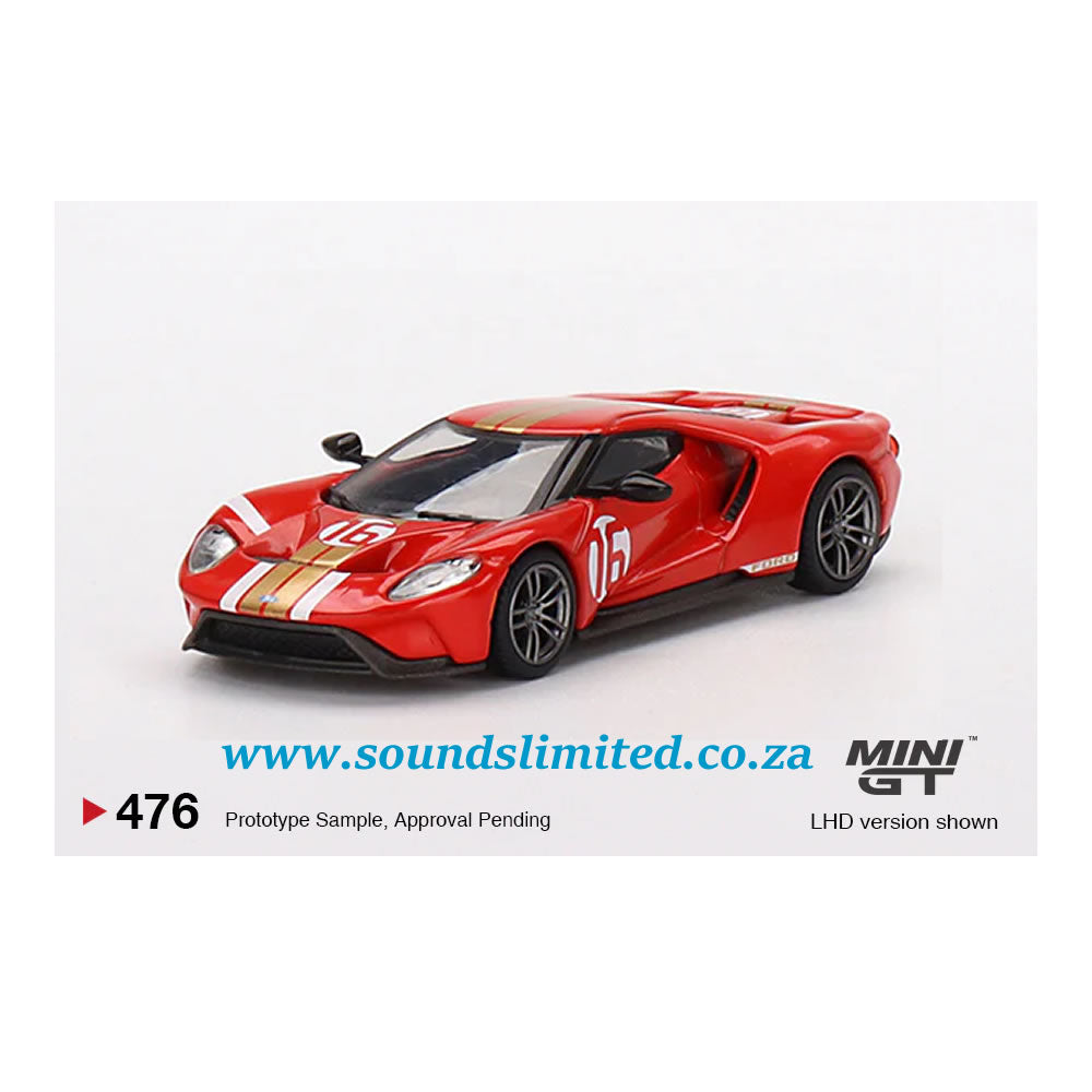 Mini GT #476 1/64 Ford GT Alan Mann Heritage Edition (LHD)