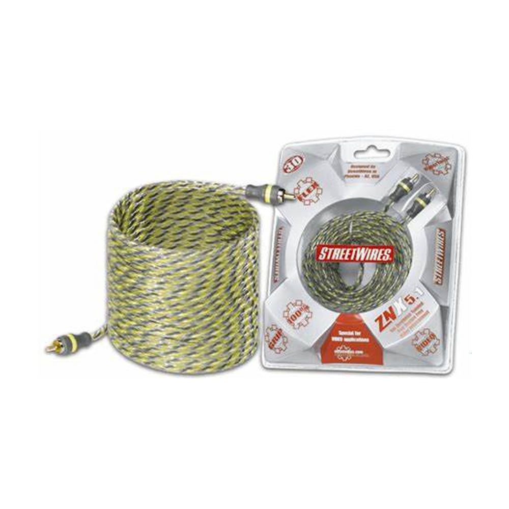 MTX Streetwires ZNX5.1 - 5M Copper RCA Audio Cables
