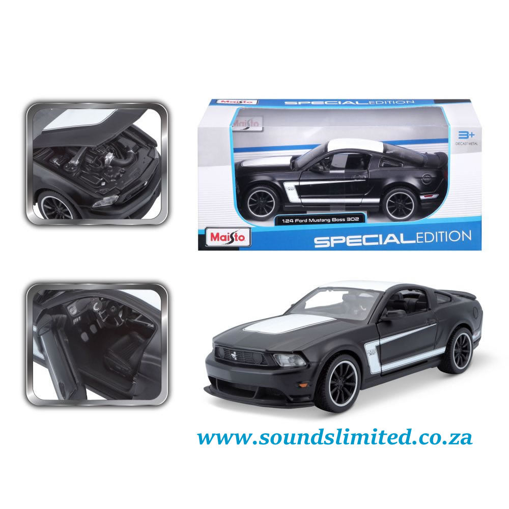 Maisto 1/24 Ford Mustang Boss 302 Matt Black 31269