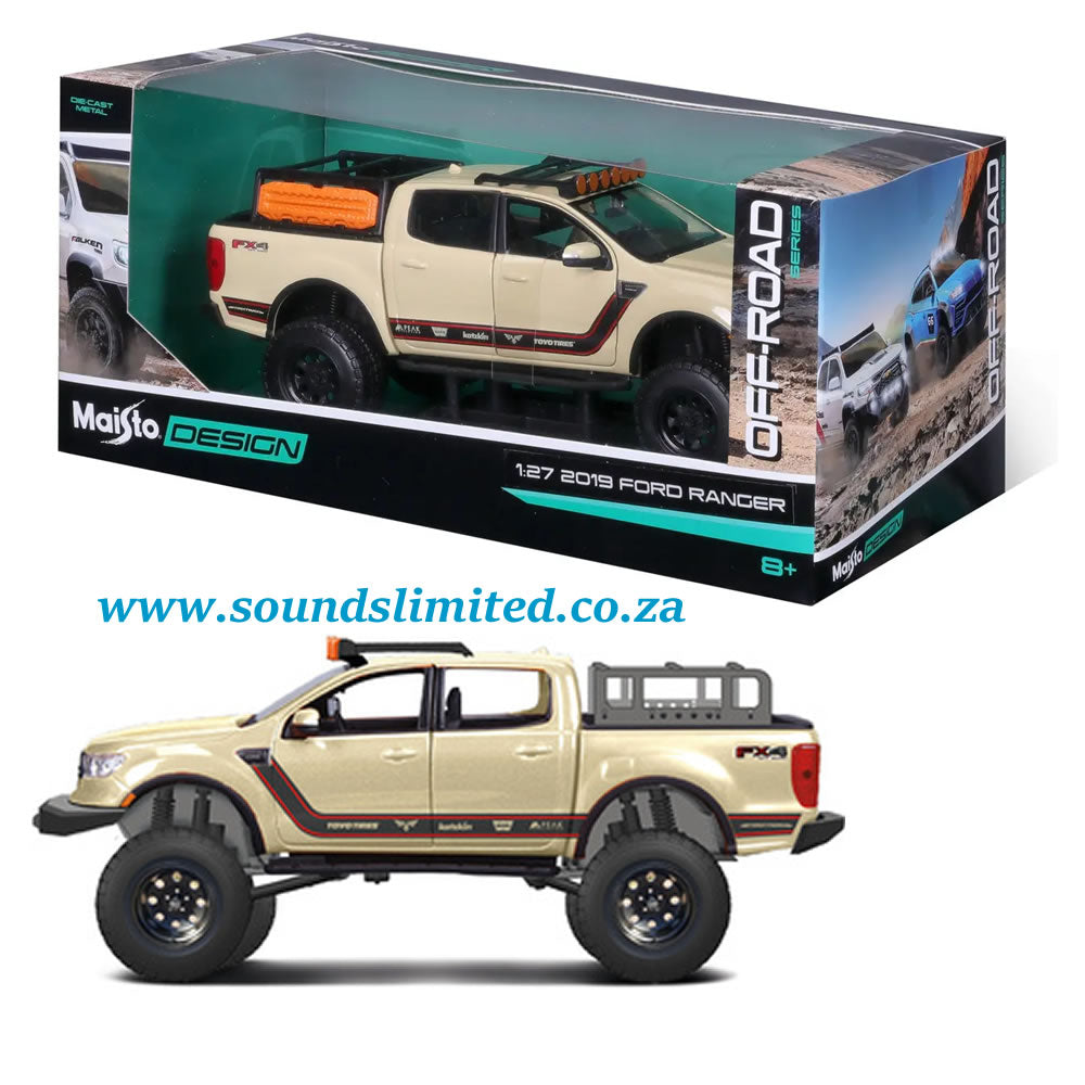 Maisto Ford Ranger Off-Road Series 2019 1/27 Cream car model 32540
