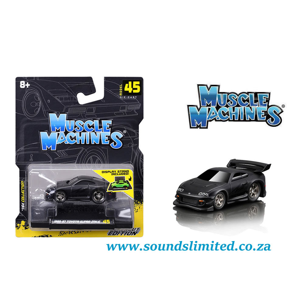 Maisto Muscle Machines 1/64 1995-97 Toyota Supra MK4 – Blackout Edition – Series 8 #45