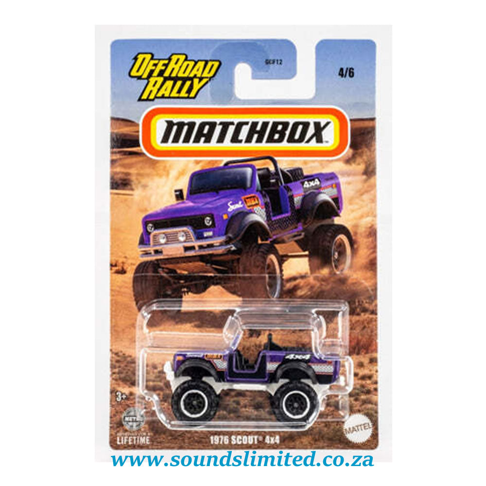 Matchbox 1976 Scout 4x4 Off road Rally HVT04