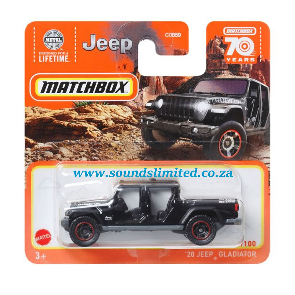 Matchbox '20 Jeep Gladiator #41 Black HLD26