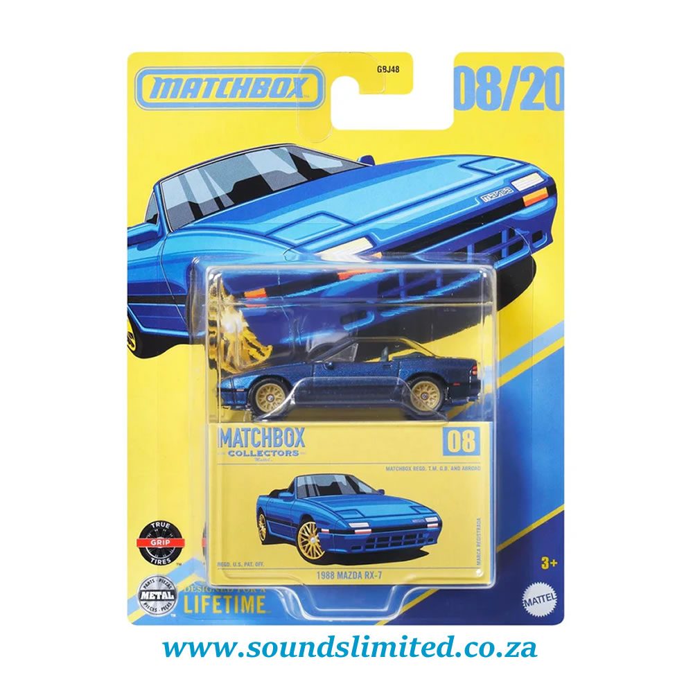 Matchbox Collectors Series 2025 - 1988 Mazda RX-7 Blue JCL41