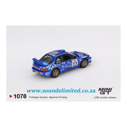 Mini GT #1078 Subaru Impreza WRC99 #23 2000 Acropolis Rally
