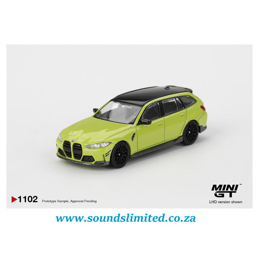 Mini GT #1102 BMW M3 M Performance Touring Sao Paulo Yellow Blister
