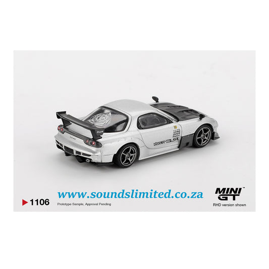Mini GT #1106 Mazda RX-7 RE-Amemiya Silver Metallic