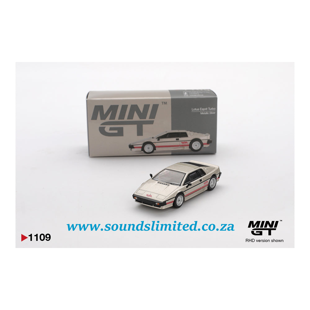 Mini GT #1109 Lotus Esprit Turbo Metallic Silver